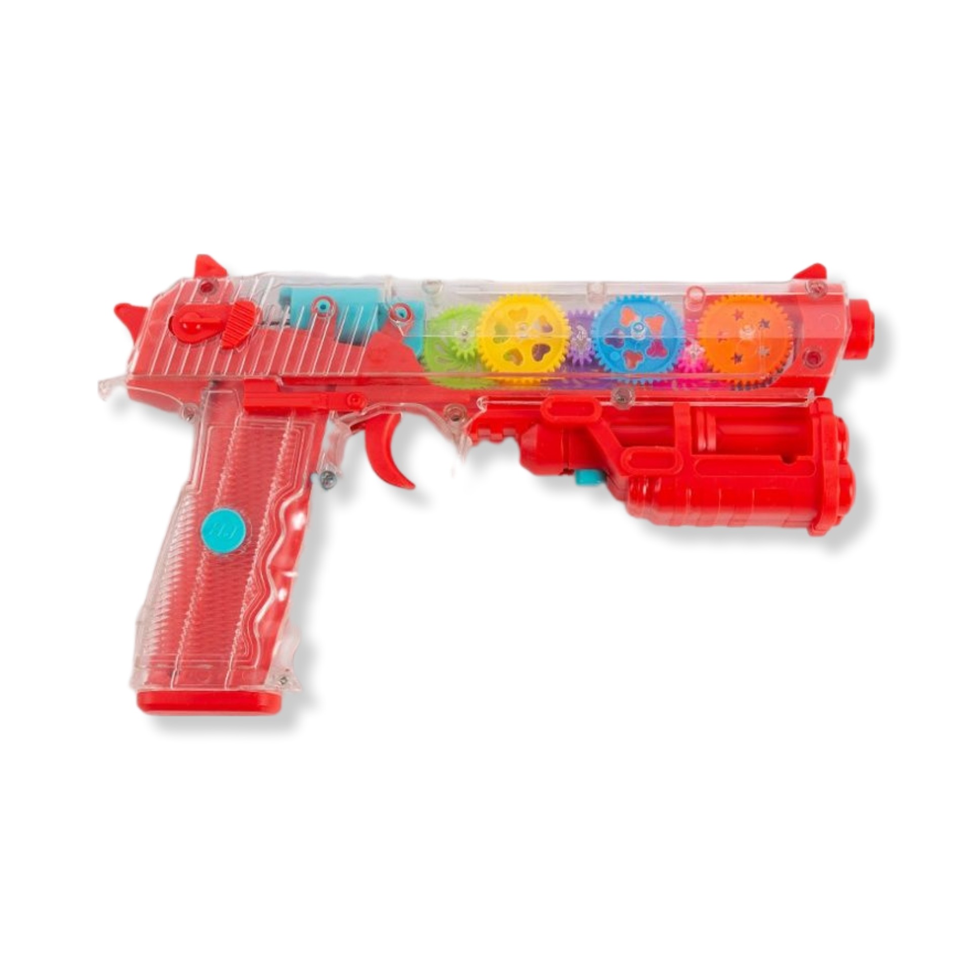 کلت چرخ دنده ای موزیکال تیر پرتاب کن چراغ دار رنگ قرمز