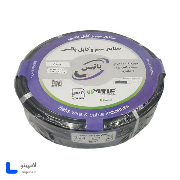 کابل افشان 4×2 باتیس حلقه 100 متری