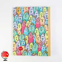 دفتر کلاسوری 100 برگ قفل فلزی طرح خوشحال آپادانا