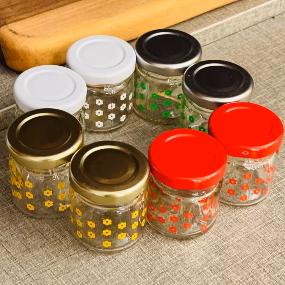 شیشه زعفران چاپ دار نقلی