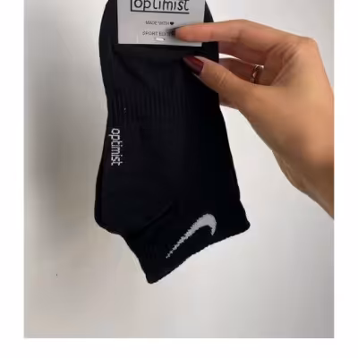 جوراب مچی نایک مشکی نخ پنبه فری سایز