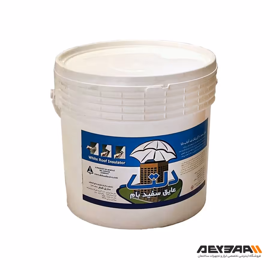 چسب عایق سفید بام دلتا وزن 10 کیلوگرم