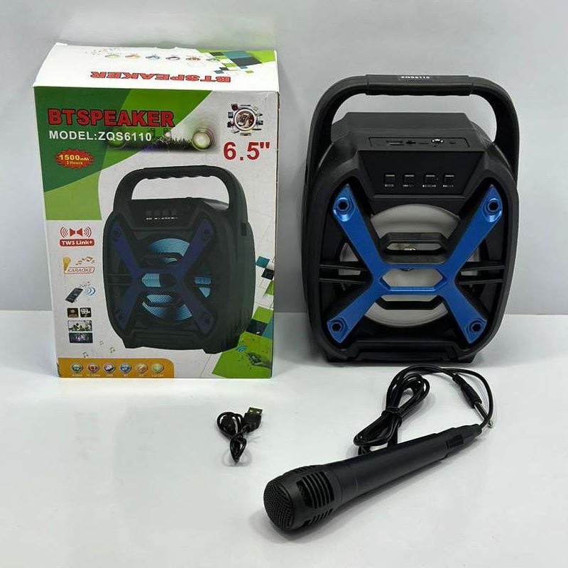 اسپیکر بلوتوث فلش قابلیت اتصال میکروفون مدل ZQS 6110
