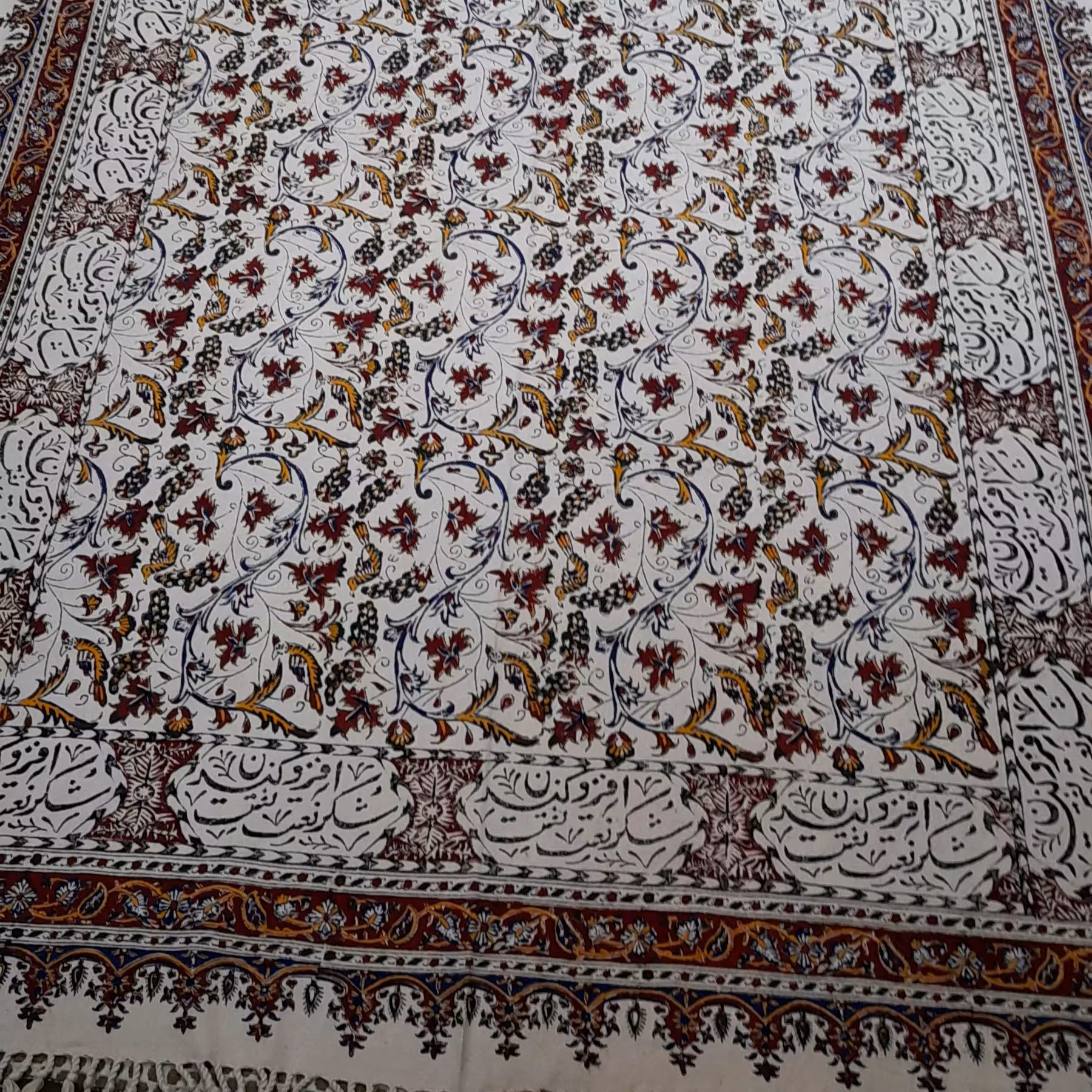 سفره قلمکار چهار متری عرض 120سانت