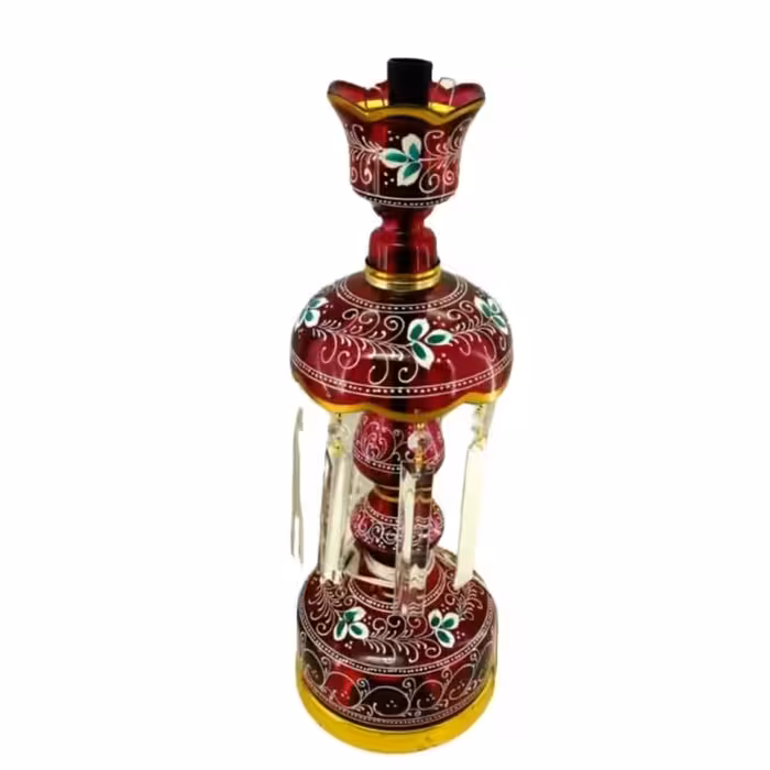 10279802-لاله شمعدانی متوسط ارتفاع 64-قطر دهانه 15-قرمز یا عباس ع برجسته-کنار منبری هیئت