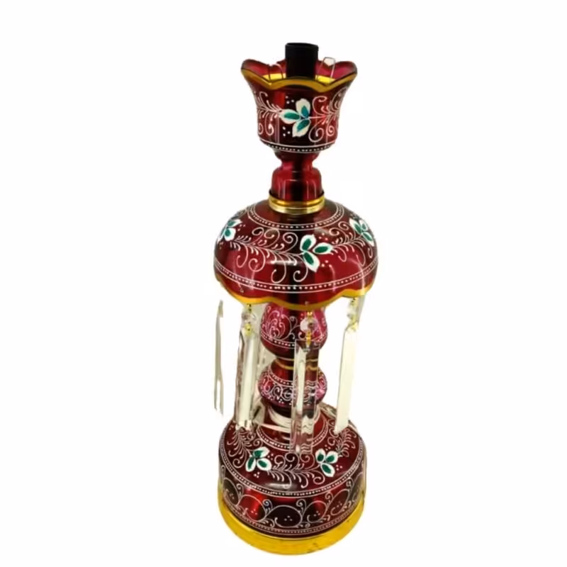 10279802-لاله شمعدانی متوسط ارتفاع 64-قطر دهانه 15-قرمز یا عباس ع برجسته-کنار منبری هیئت