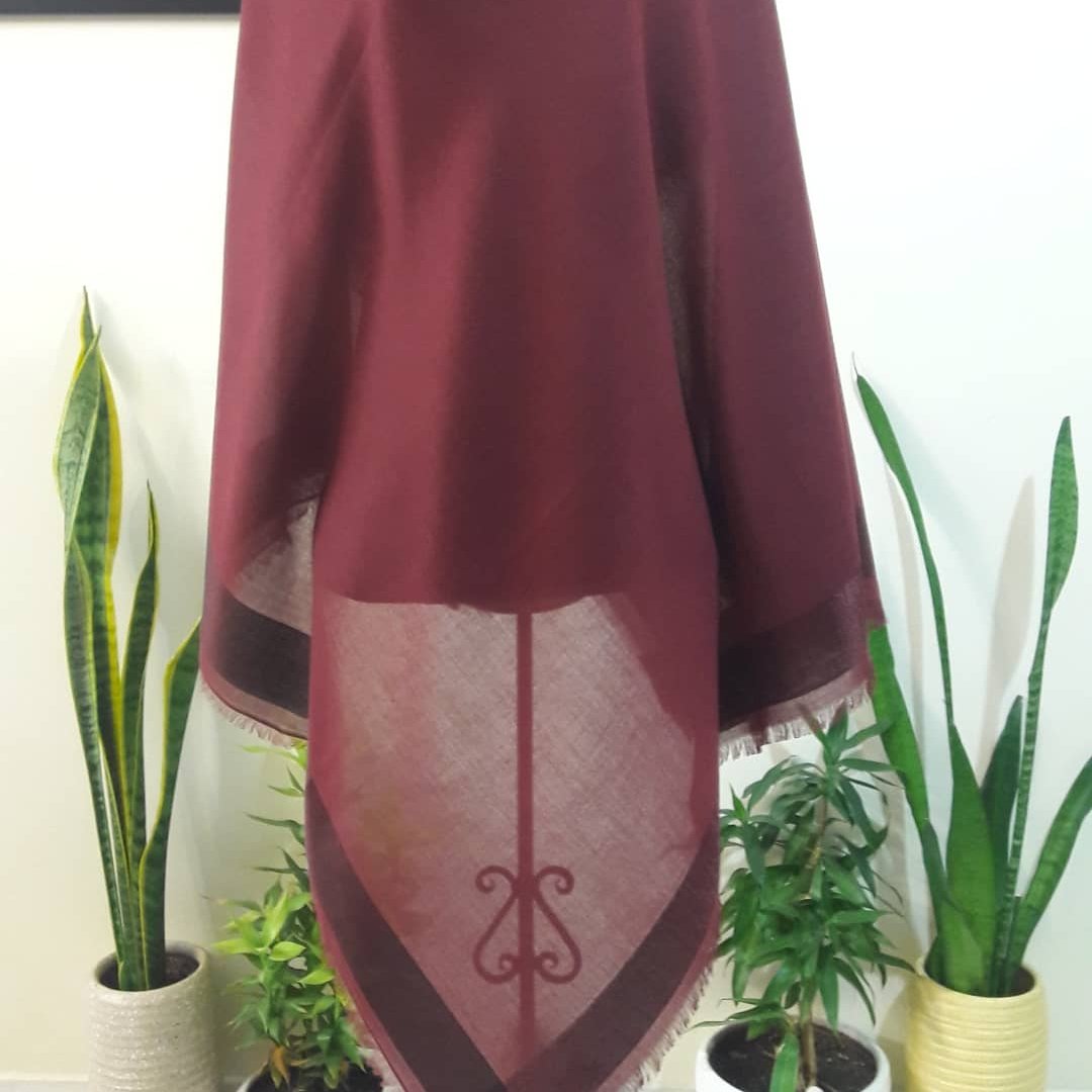 روسری نخی حاشیه براق