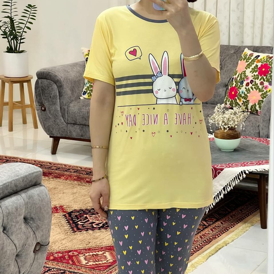 تیشرت و شلوارک خرگوش و قلب
