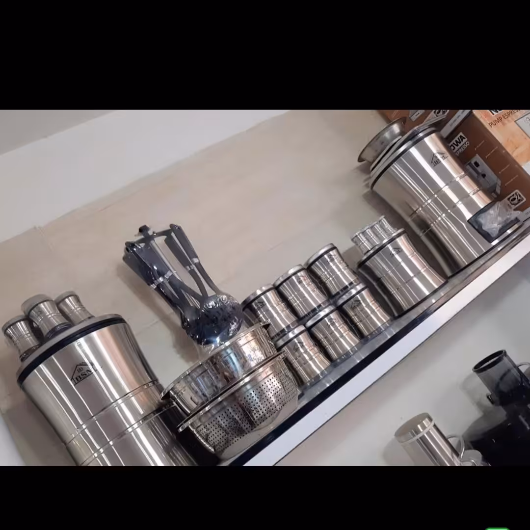 سرویس آشپزخانه 36 پارچه استیل مارک DSM ارسال رایگان 