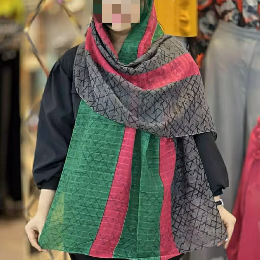 شال نخی منگوله دار با کیفیت درجه یک در رنگبندی های متنوع