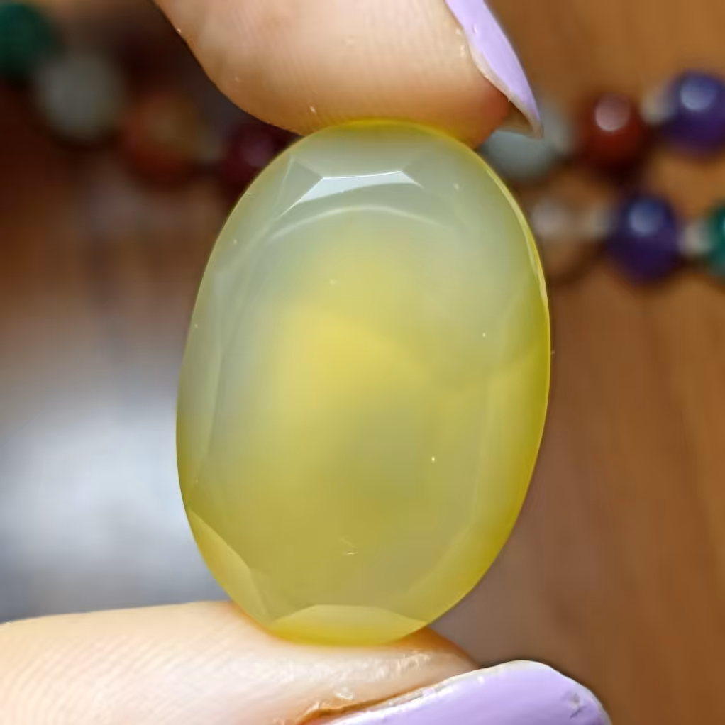 عقیق زرد خراسانی تراش فست114