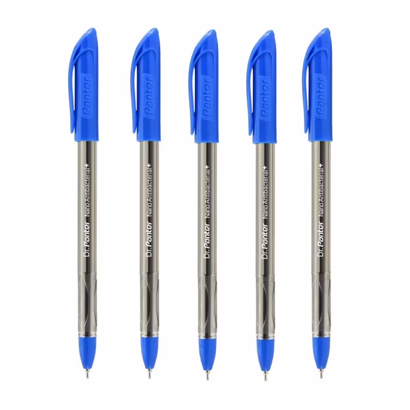 خودکار پنتر مدل آنتی باکتریال کد DP105 - نوک  1.0 mm - بسته 5 عددی - مشکی