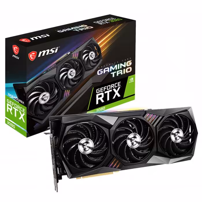 کارت گرافیک ام اس آی GeForce RTX 3080 GAMING TRIO 10G