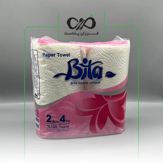 دستمال دو قلوی حوله ای بیتا Bita - مرکز فروش ملزومات کافه رستوران فرزان