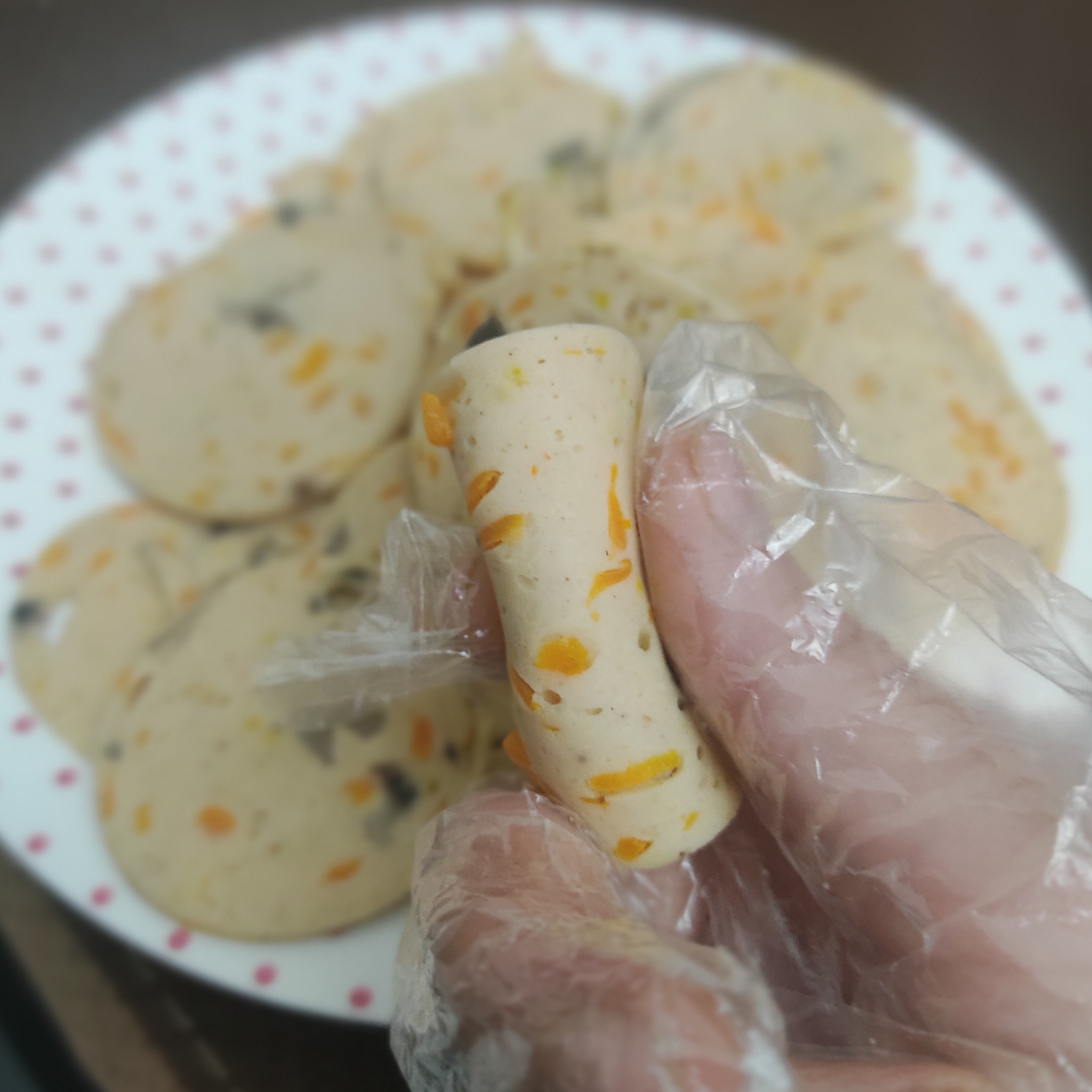 ژامبون مرغ و قارچ