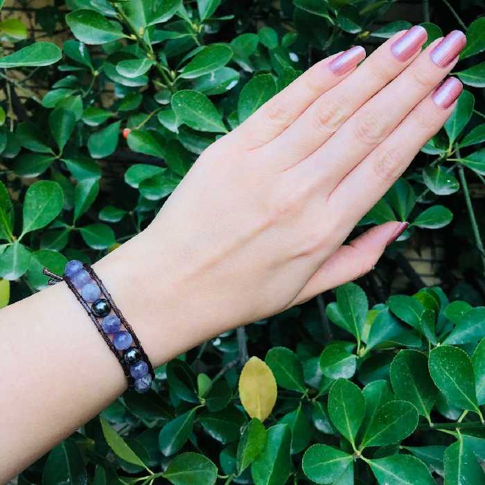 دستبند امیتیست حدید با چرم مصنوعی