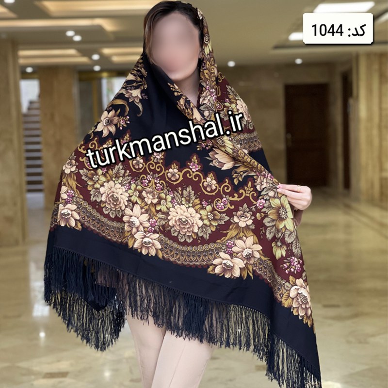 روسری ترکمن پشمی کد 1044