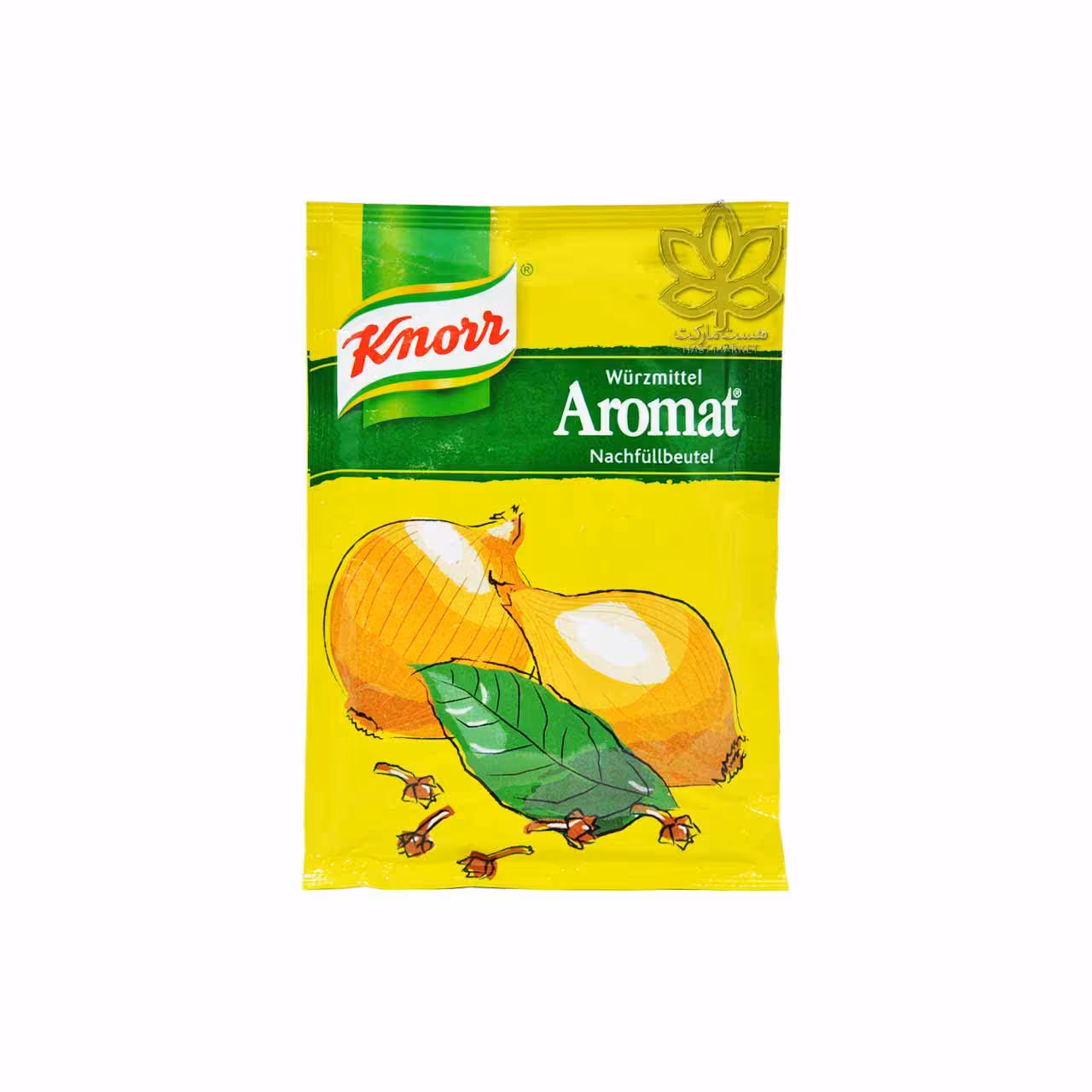 ادویه آرومات زرد پیاز و ریحان پاکتی 100 گرم کنور - knorr
