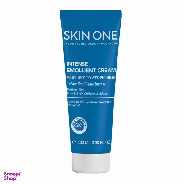 کرم اسکین وان مدل Emollient Intense مناسب پوست خیلی خشک تا آتوپیک حجم 100 میلی لیتر