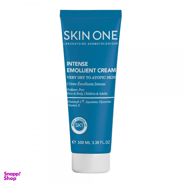 کرم اسکین وان مدل Emollient Intense مناسب پوست خیلی خشک تا آتوپیک حجم 100 میلی لیتر