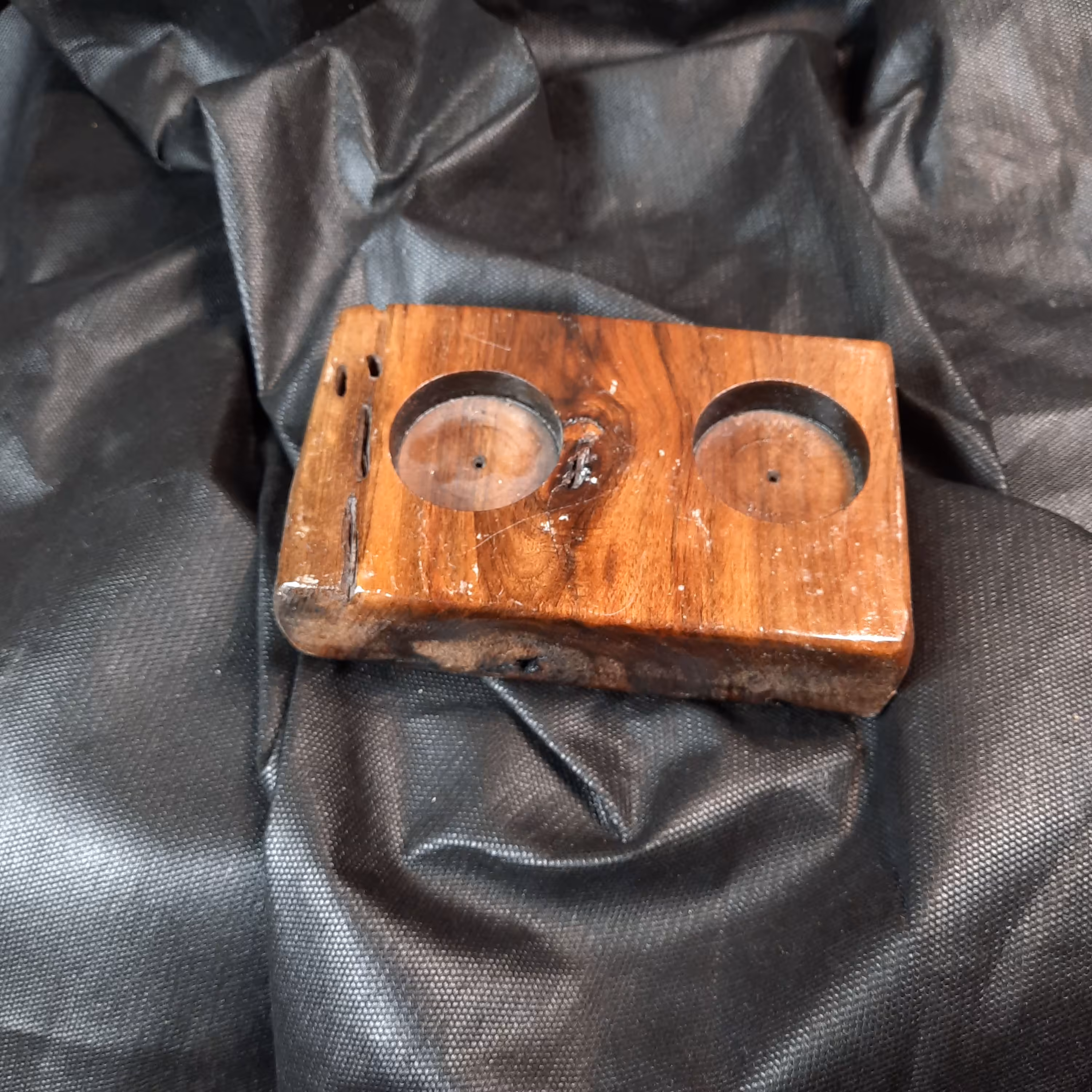 جا شمعی و جاعودی دفرمه چوبی کد 115