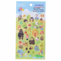برچسب (استیکر) فانتزی کد 15S-C526 طرح حیوانات جنگل FUNNY