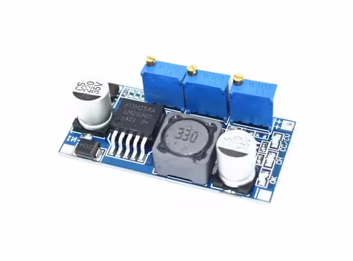 ماژول مبدل DC-DC کاهنده LM2596 با امکان کنترل جریان خروجی | amazonchi