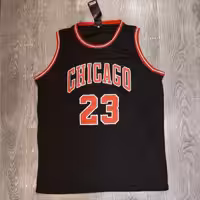 پیراهن حلقه ای و شورت بسکتبالی مشکی قرمز شیکاگو