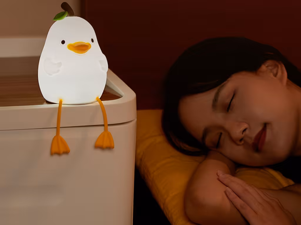 چراغ خواب فانتزی رومیزی شارژی رانمِی Runmei Xiaoyali Intelligent Voice Silicone Lamp YL818