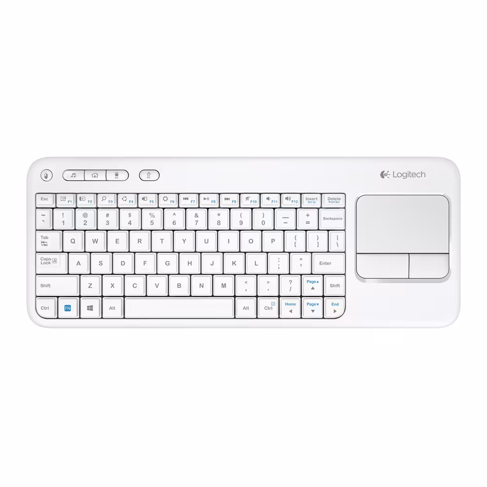 کیبورد بی‌ سیم لاجیتک k400 با تاچ‌پد