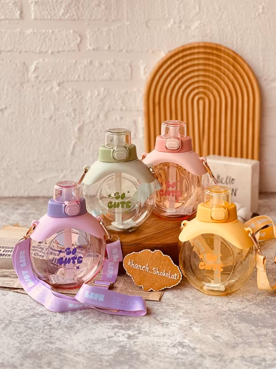 قمقمه گرد 500 میل فانتزی GIAVOS کد00402