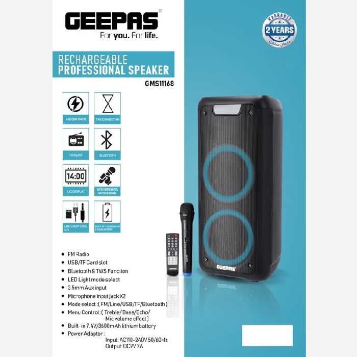 اسپیکر جیپاس مدل 11168 (پس کرایه)