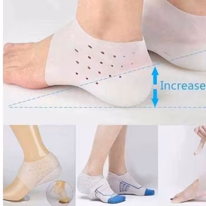  پد سیلیکونی جورابی ژله ای  افزایش قد مناسب خارپاشنه (فری سایز)