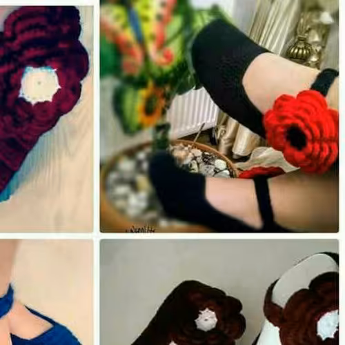 جوراب بافتنی شیک