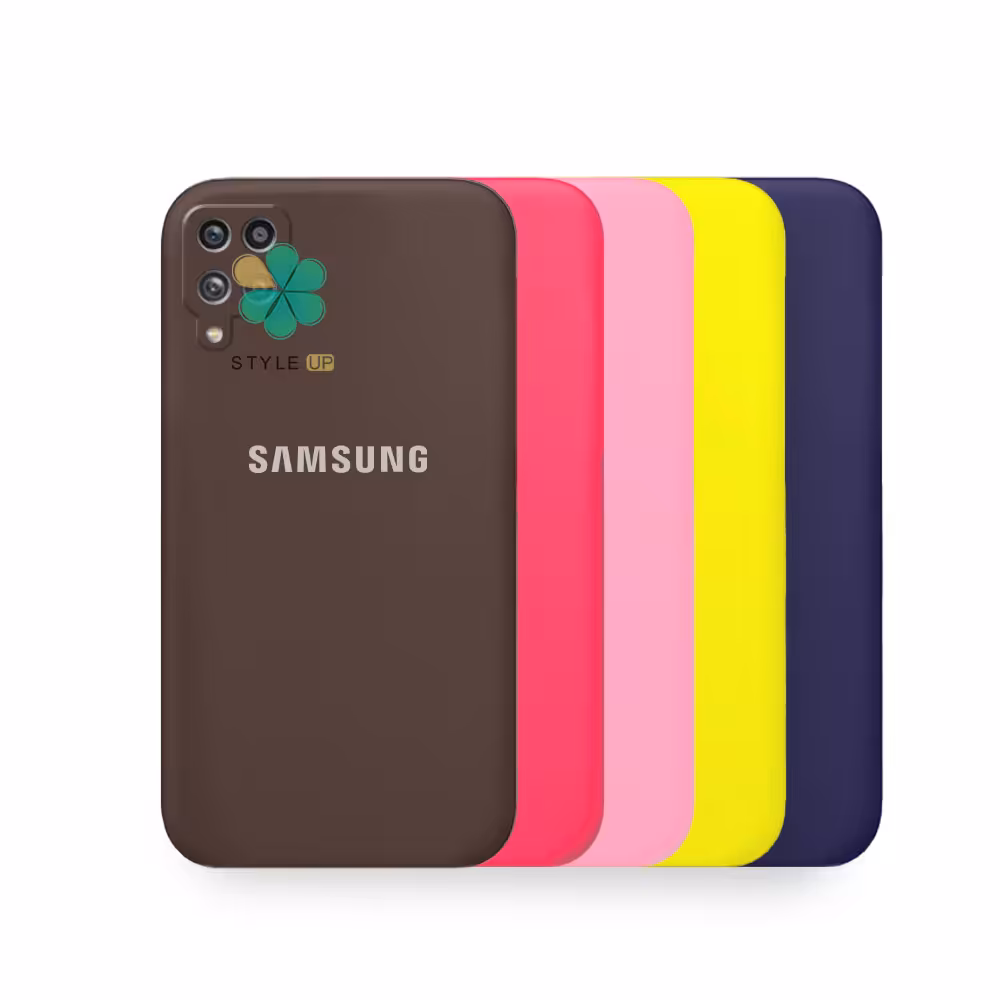 قاب گوشی سامسونگ Galaxy A12 Nacho مدل سیلیکونی محافظ لنز دار