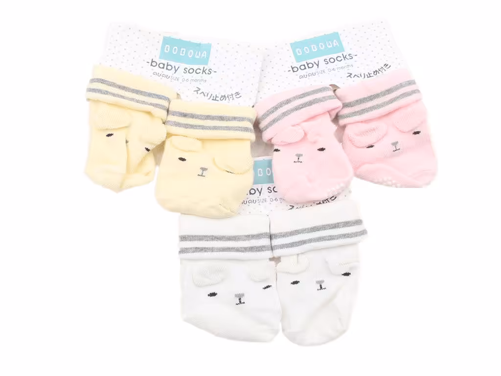جوراب نوزادی لبه دوبل (6-0 ماه)
