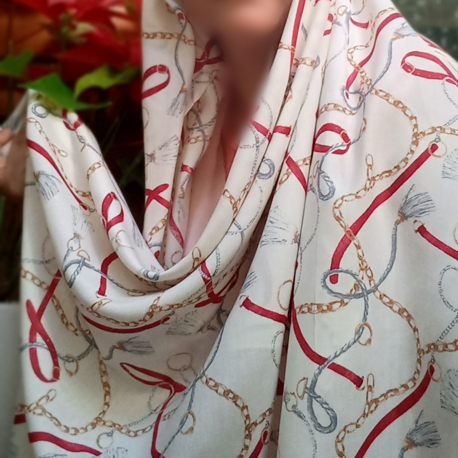 روسری نخی ویسکوز دور دوز قواره بزرگ 120 در120 پارچه بروجرد