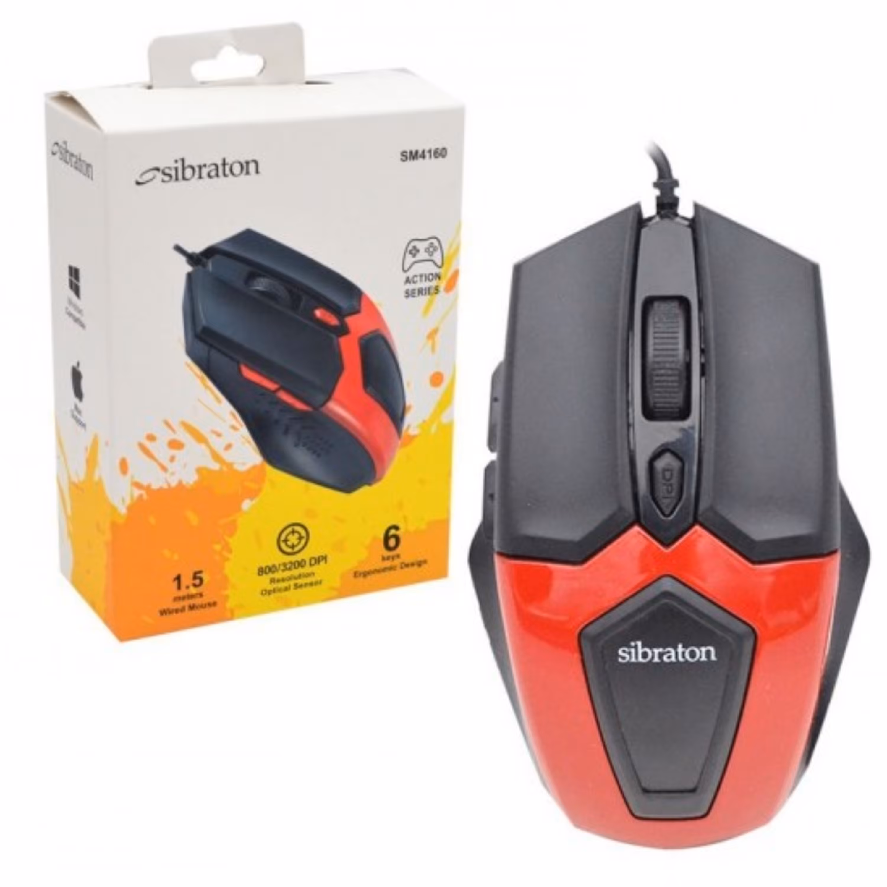 موس باسیم سیبراتون SM4160 با گارانتی 12 ماهه