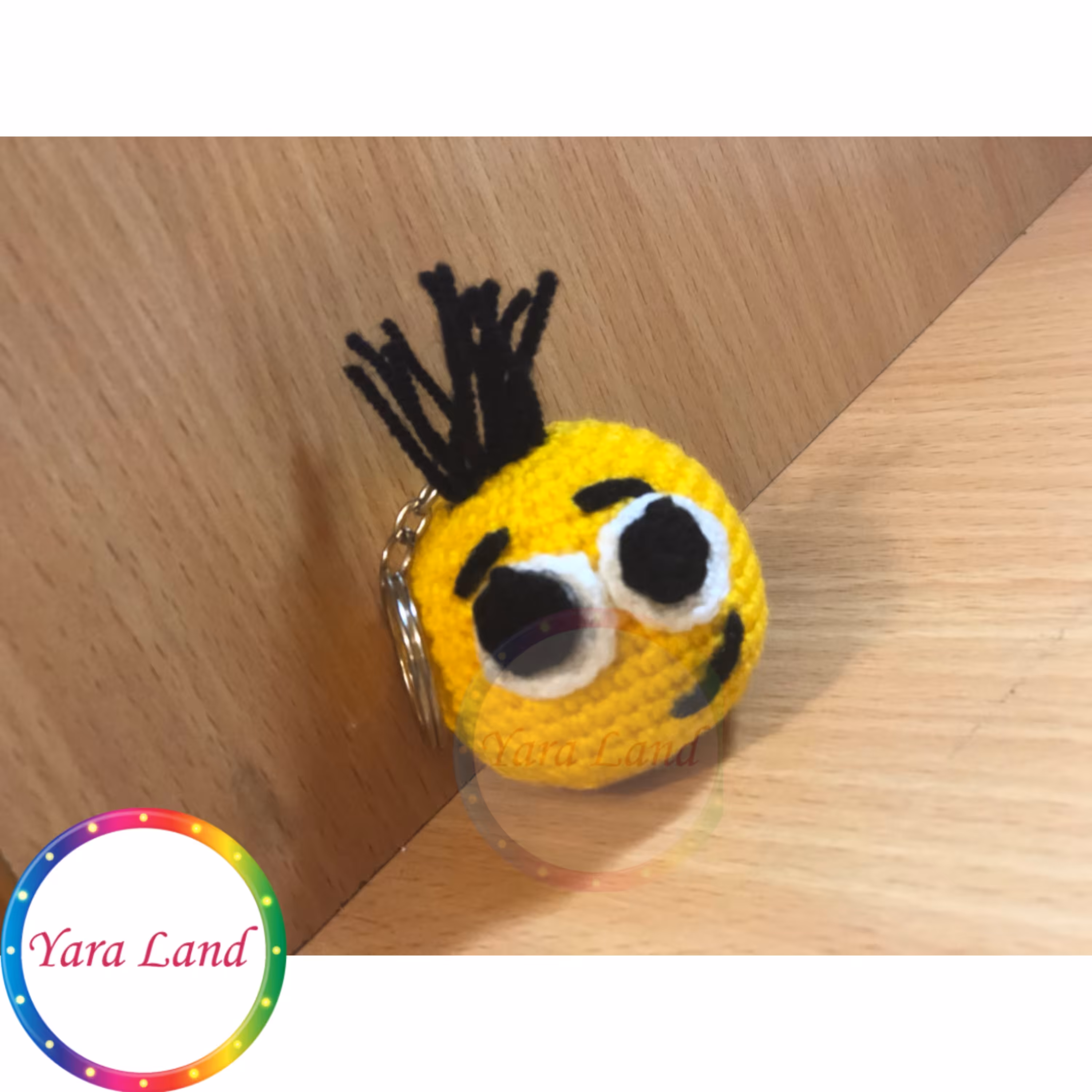 جاسوییچی بافت طرح ایموجی لبخند