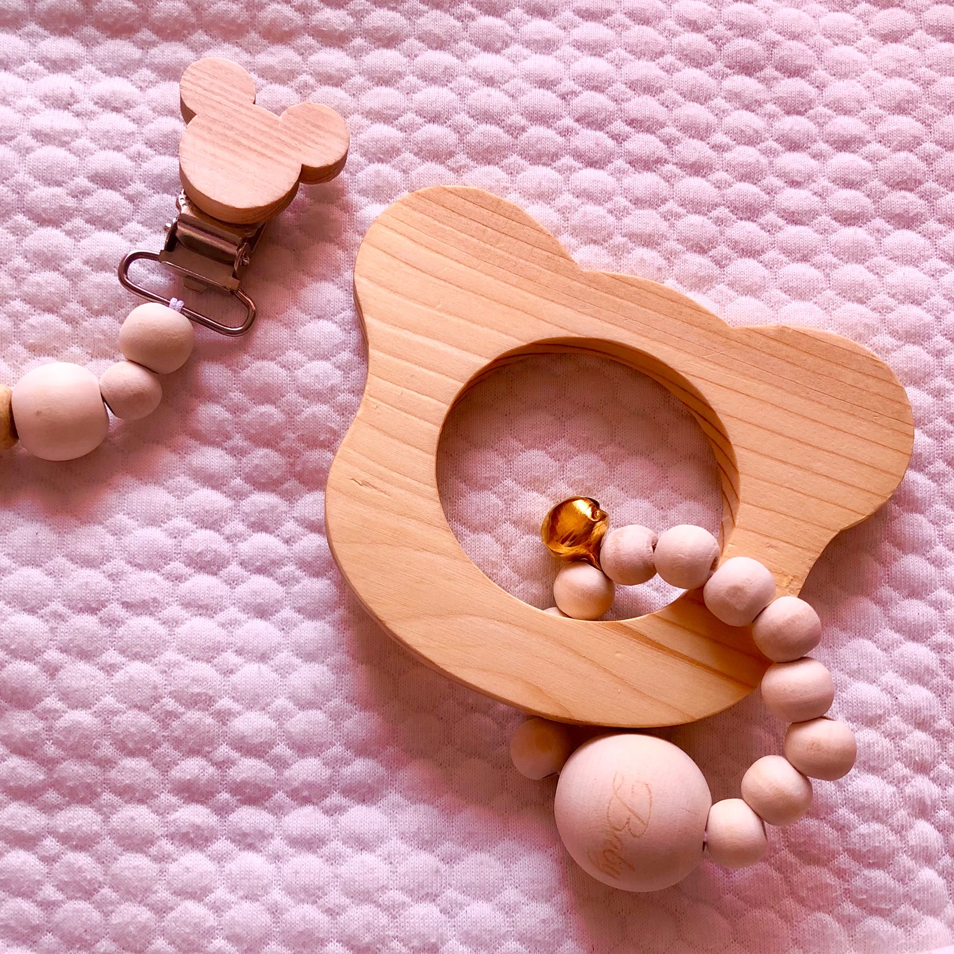 جغجغه چوبی(خرس زنگوله دارBaby)