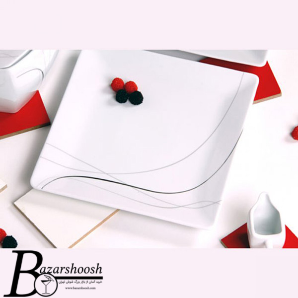 سرویس چینی غذاخوری 133پارچه تقدیس طرح سیلوانا 18نفره فلت