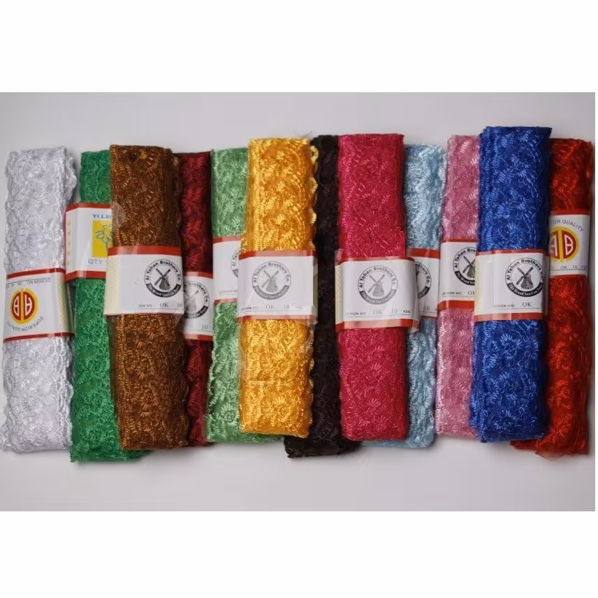 تور ارگانزا (رنگ انتخابی - بسته ی 9 متری)(عرض 4 سانت)