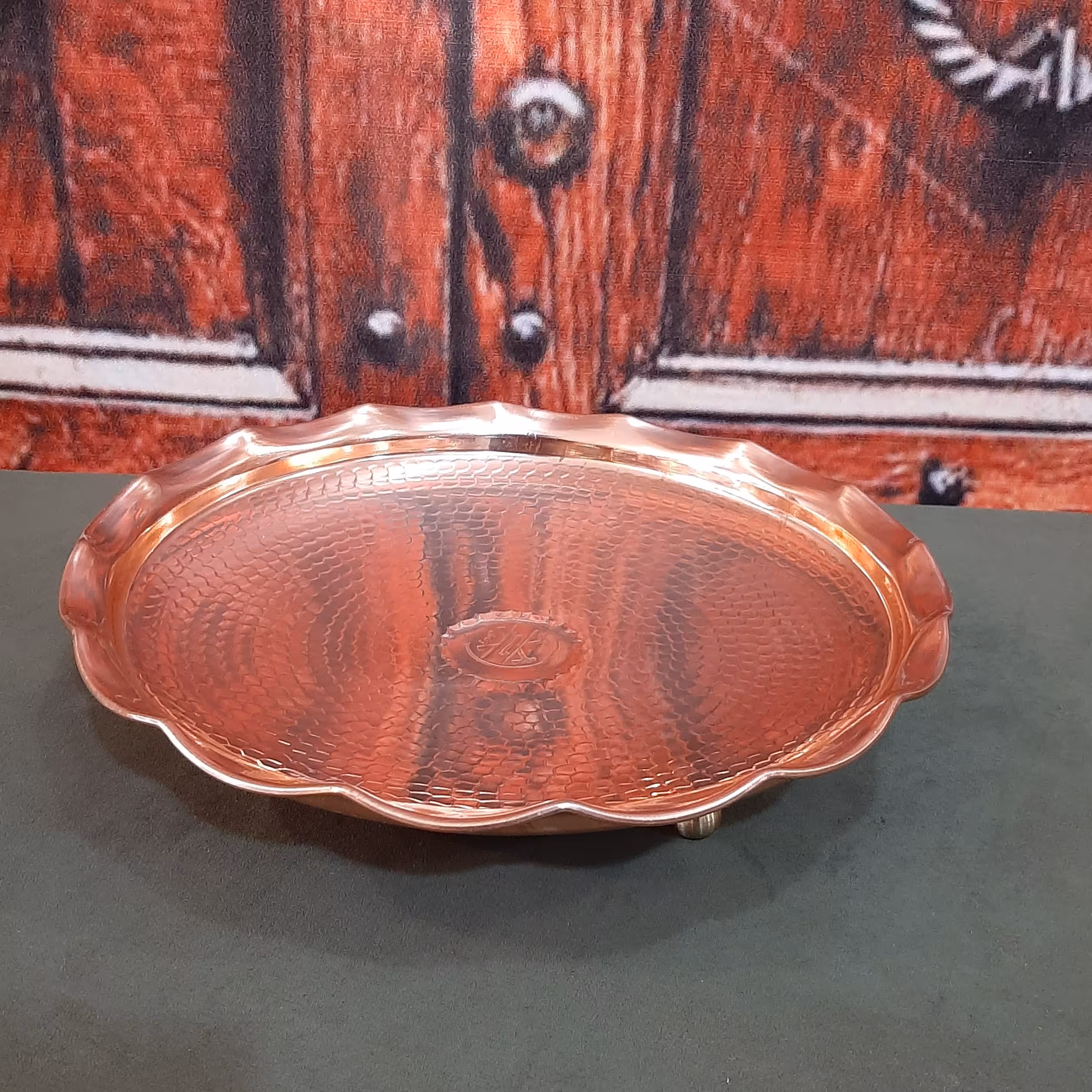 شیرینی خوری مسی 3 پایه