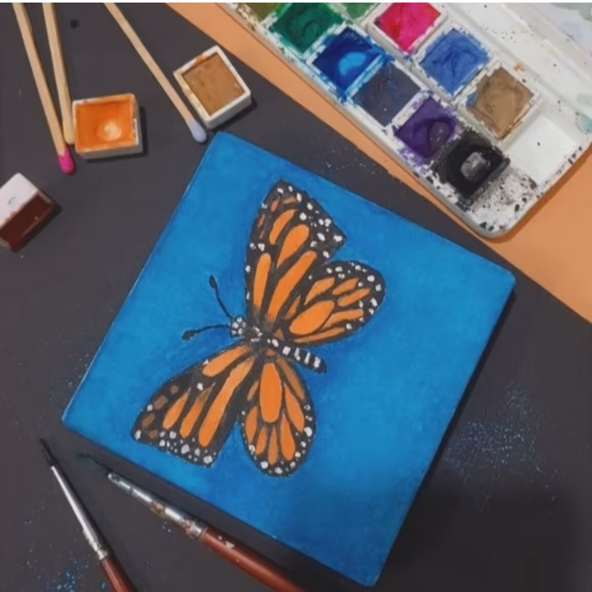 تابلو بوم طرح پروانه