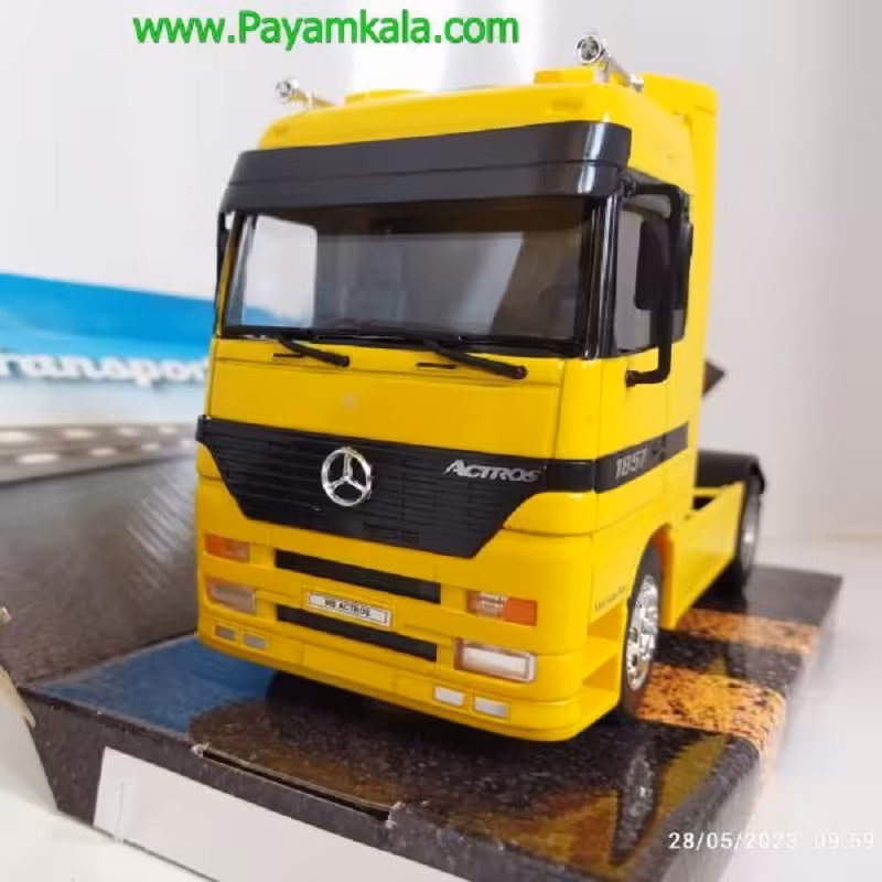 ماکت تریلی آکتروس زرد ویلی 