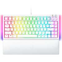 کيبورد گیمینگ ريزر سوئیچ نارنجی BlackWidow V4 75% White