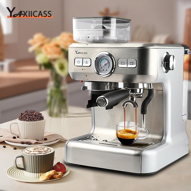 اسپرسو ساز   آسیاب دار 20 بار  نیمه صنعتی برند YAXIICASS اصل اسپانیا 