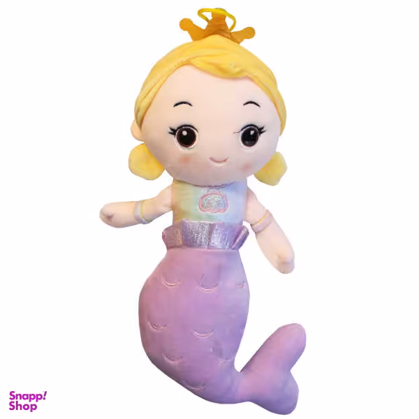 عروسک طرح پری دریایی مدل mermaid ارتفاع 35 سانتی متر