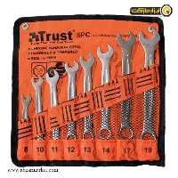 ست آچار یک سر رینگ یک سر تخت تراست 8 عددی مدل C-8PCS-SET