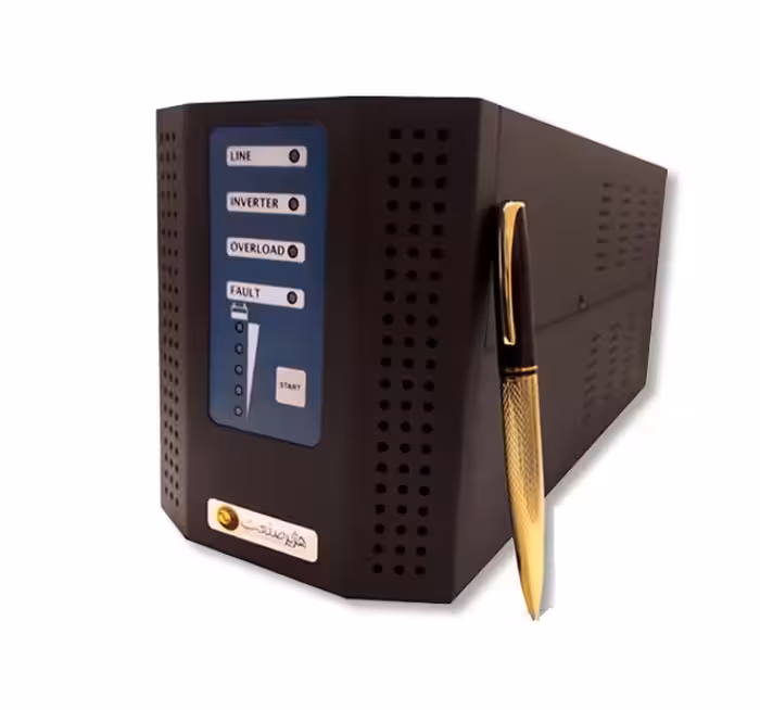 منبع تغذیه UPS هژیر صنعت مدل Homa 1000VA همراه با باتری داخلی